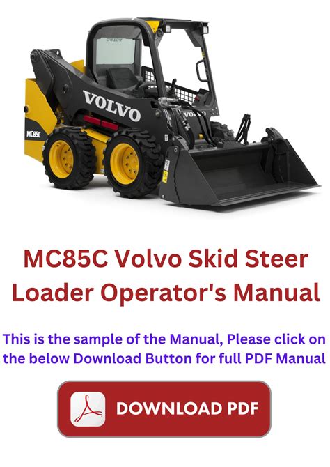 tradebit volvo skid steer mc85c manual|VOLVO MC85C SKID STEER LOADER WORKSHOP SERVICE .